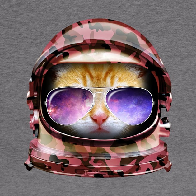 Kitty in Space Red Camo Edition by tonydesign